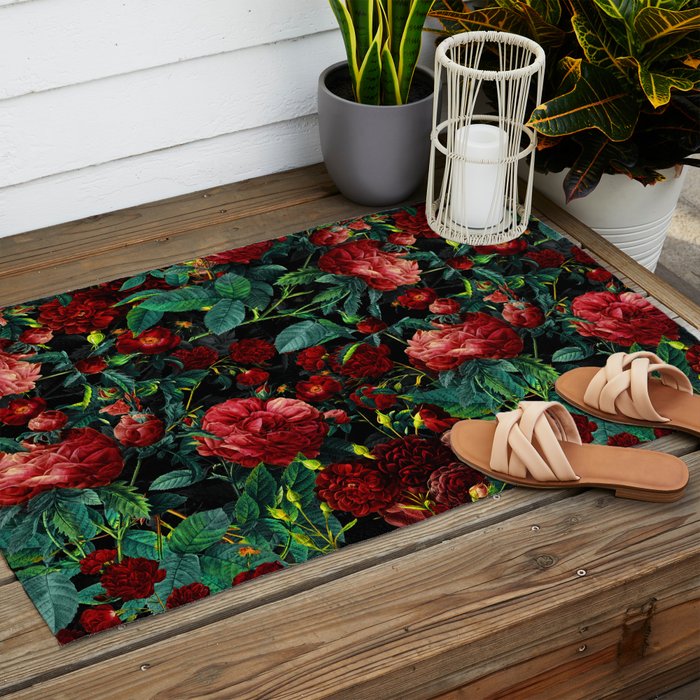 Rose Garden Outdoor Rug Gallery Image 2