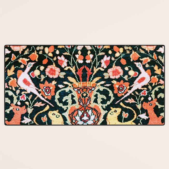 Vase Birds Animals Persian Rug Print Desk Mat Gallery Image 3