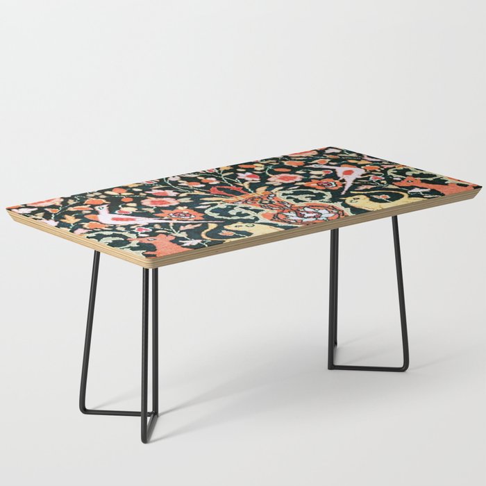 Vase Birds Animals Persian Rug Print Coffee Table Gallery Image 1