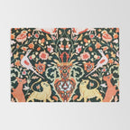 Vase Birds Animals Persian Rug Print Rug Gallery Image 2