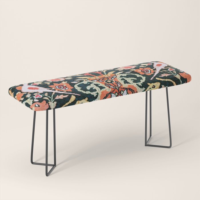 Vase Birds Animals Persian Rug Print Bench Gallery Image 1
