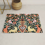 Vase Birds Animals Persian Rug Print Rug Gallery Image 1