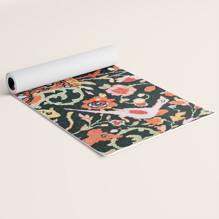 Vase Birds Animals Persian Rug Print Yoga Mat Gallery Image 2