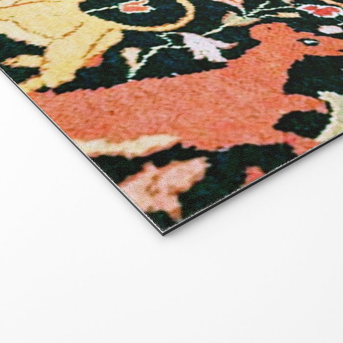 Vase Birds Animals Persian Rug Print Welcome Mat Gallery Image 2