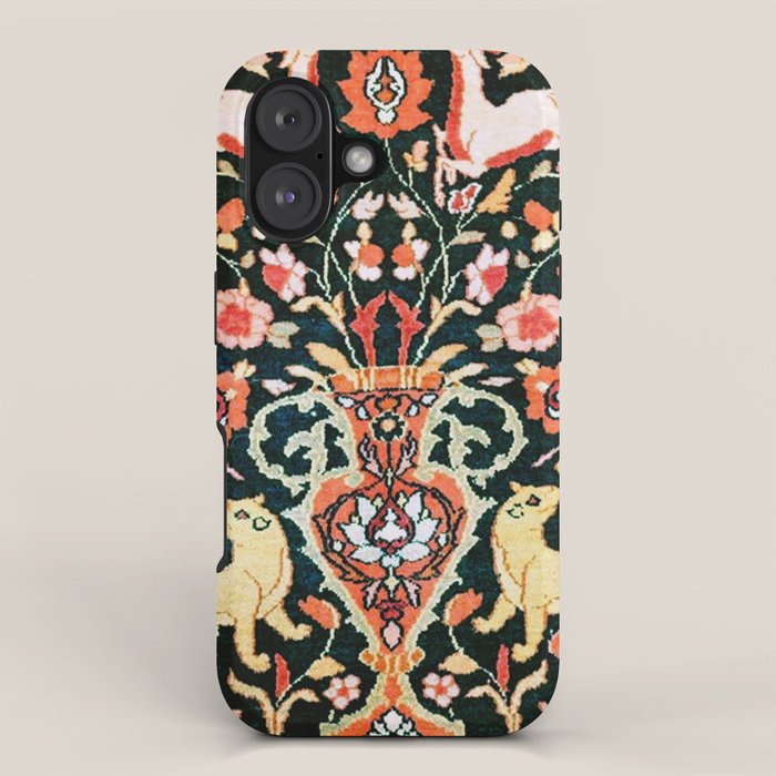 Vase Birds Animals Persian Rug Print iPhone Case Gallery Image 1