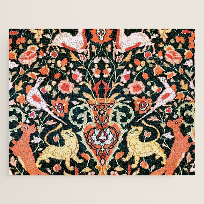 Vase Birds Animals Persian Rug Print Jigsaw Puzzle Gallery Image 1