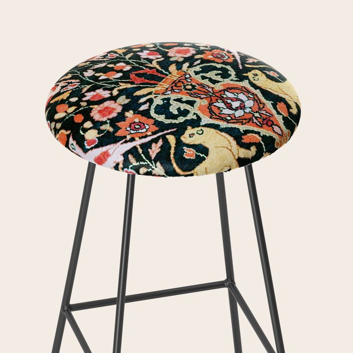 Vase Birds Animals Persian Rug Print Stool Gallery Image 2