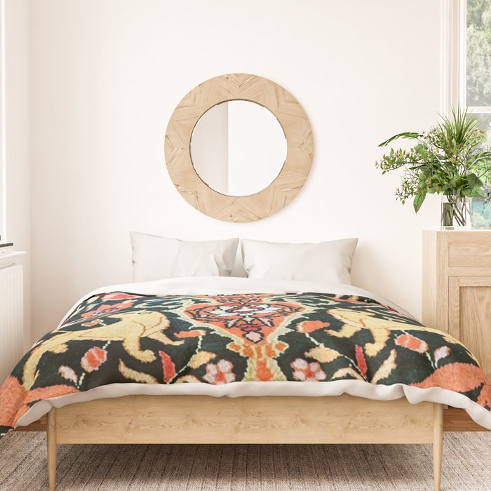 Vase Birds Animals Persian Rug Print Duvet Cover Gallery Image 3