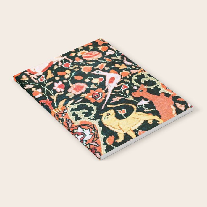 Vase Birds Animals Persian Rug Print Notebook Gallery Image 2