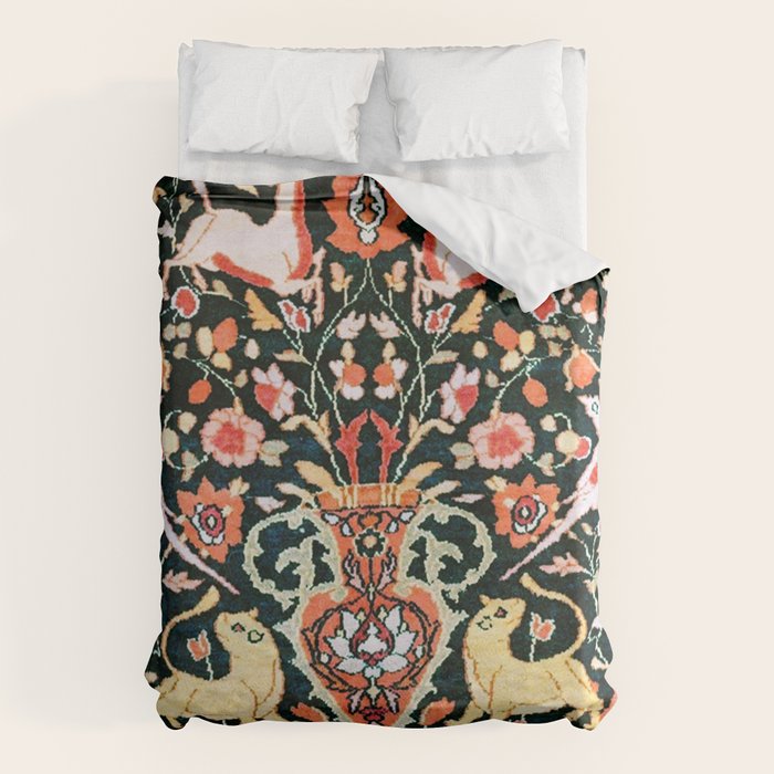 Vase Birds Animals Persian Rug Print Duvet Cover Gallery Image 6