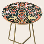 Vase Birds Animals Persian Rug Print Side Table Gallery Image 2