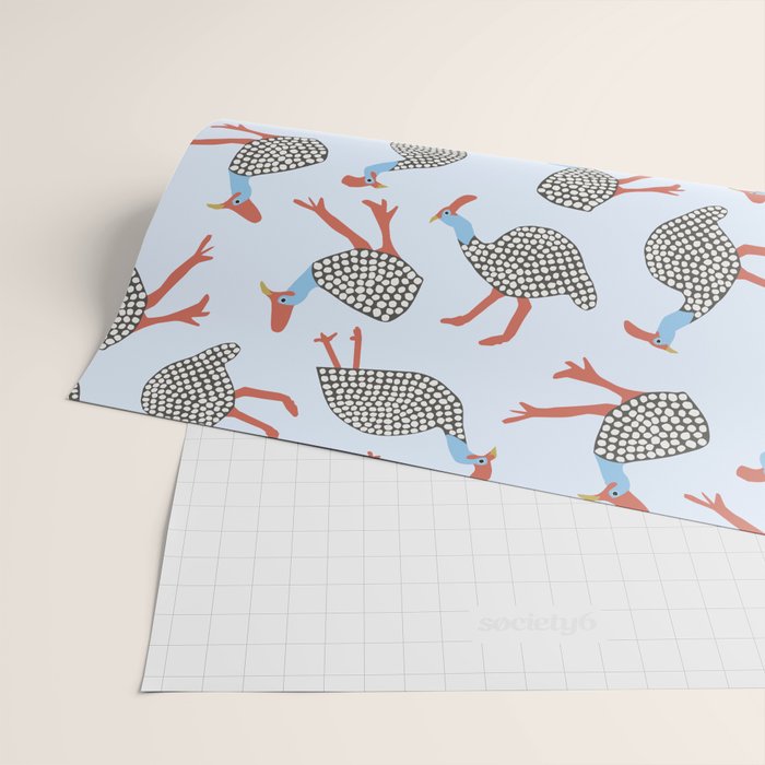 Guinea Fowl Pattern Wrapping Paper Gallery Image 2