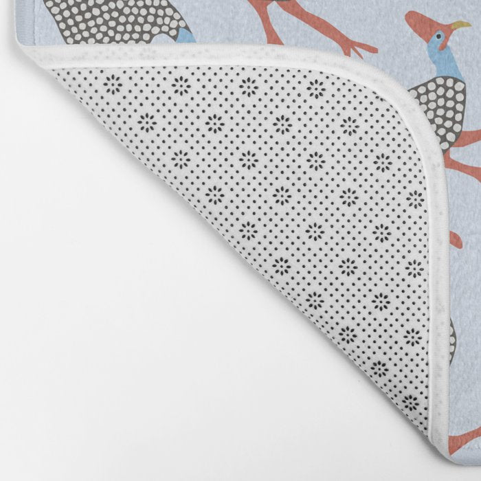 Guinea Fowl Pattern Bath Mat Gallery Image 2