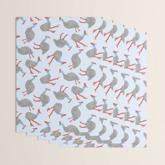 Guinea Fowl Pattern Wrapping Paper Gallery Image 3