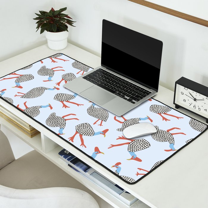 Guinea Fowl Pattern Desk Mat Gallery Image 2