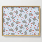 Guinea Fowl Pattern Serving Tray Gallery Image 1