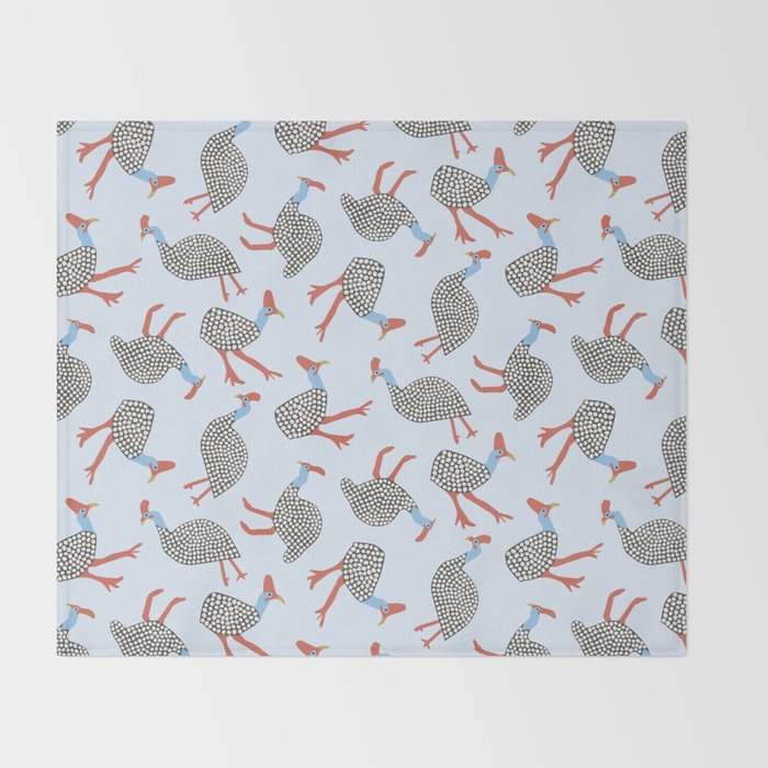 Guinea Fowl Pattern Throw Blanket Gallery Image 2