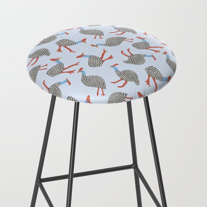 Guinea Fowl Pattern Stool Gallery Image 2