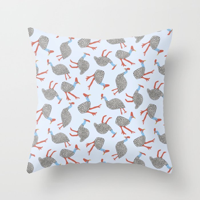 Guinea Fowl Pattern Throw Pillow Gallery Image 6
