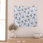 Guinea Fowl Pattern Wall Tapestry Gallery Image 2