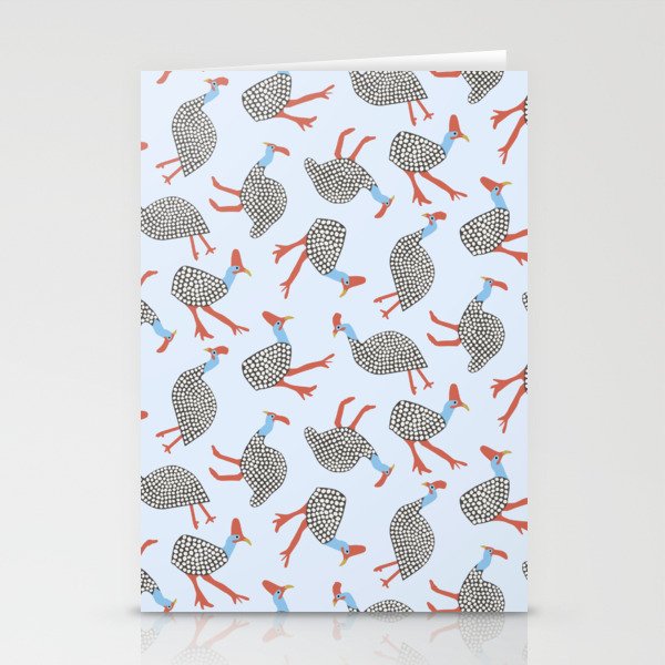 Guinea Fowl Pattern Stationery Card Gallery Image 2