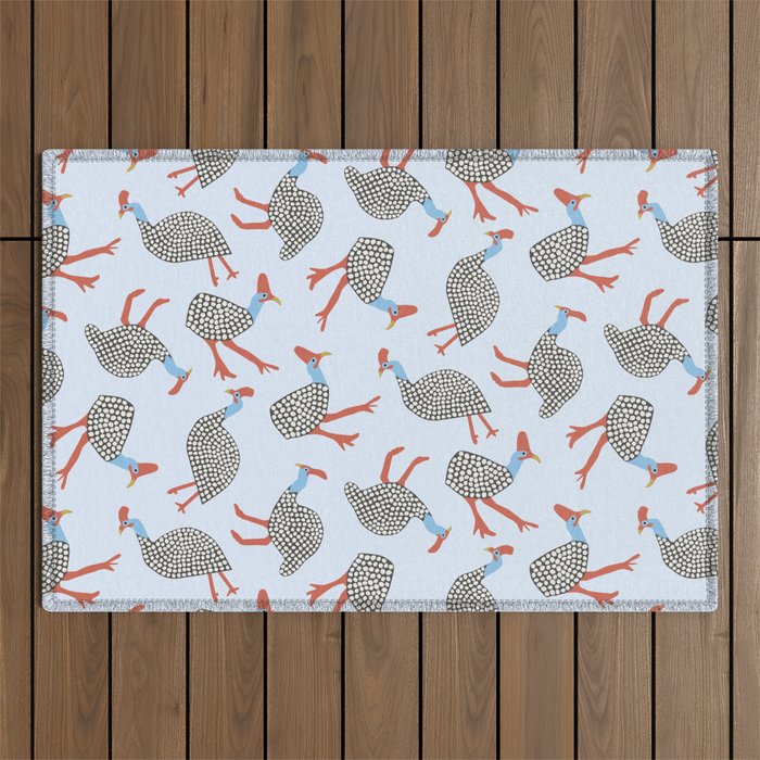 Guinea Fowl Pattern Outdoor Rug Gallery Image 1