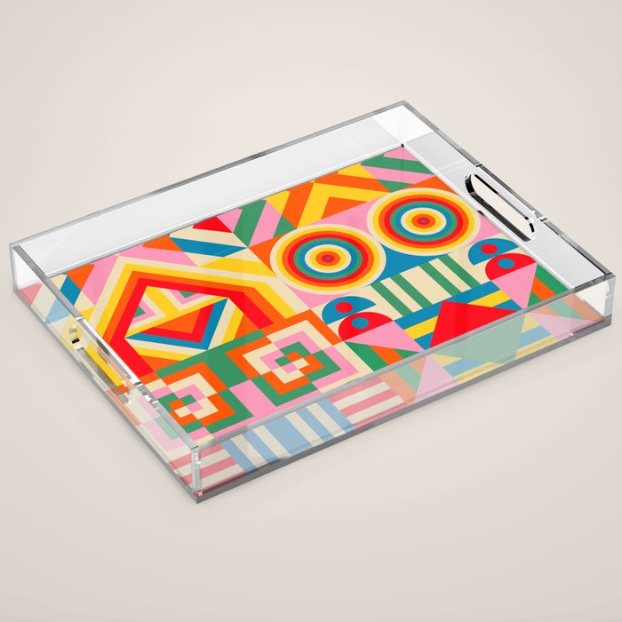 Happy Quilt Acrylic Tray Gallery Image 1