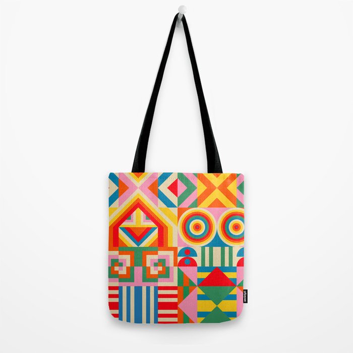 Happy Quilt Tote Bag Gallery Image 2