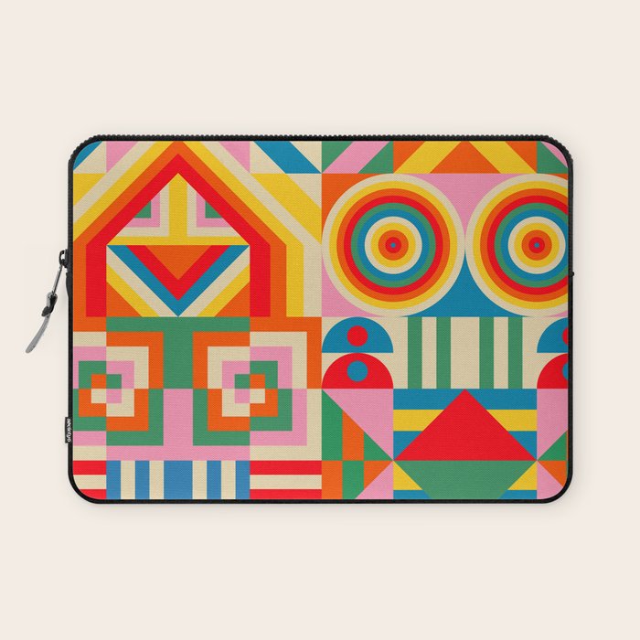 Happy Quilt Laptop Sleeve Gallery Image 1