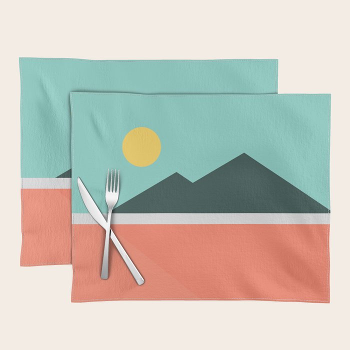 Geometric Landscape 16 Placemat Gallery Image 1