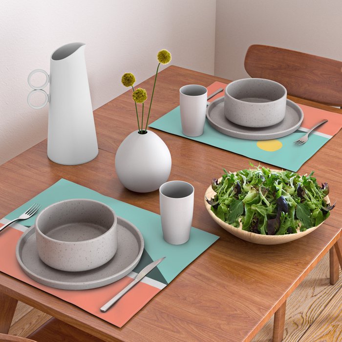 Geometric Landscape 16 Placemat Gallery Image 2
