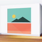 Geometric Landscape 16 Wall Mural Gallery Image 2