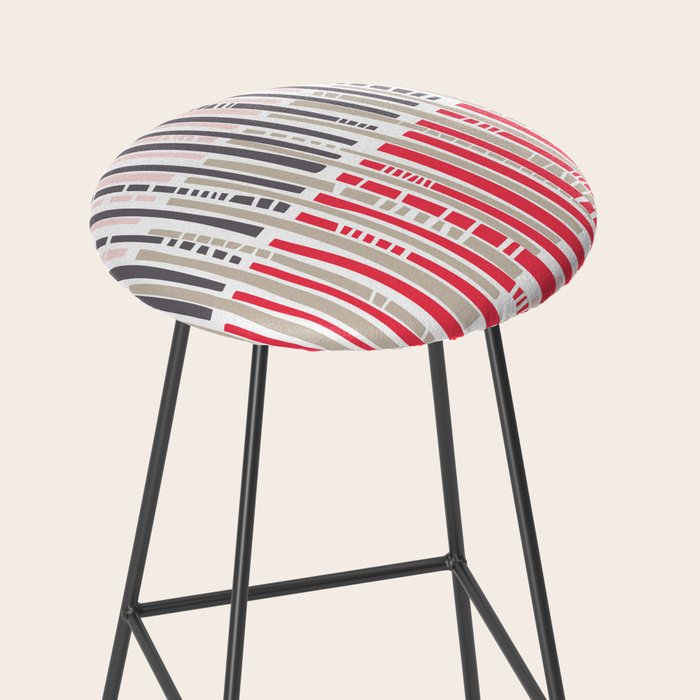 City life geometrics beams pearl pink Stool Gallery Image 2