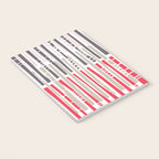 City life geometrics beams pearl pink Notebook Gallery Image 3