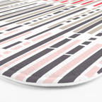 City life geometrics beams pearl pink Bath Mat Gallery Image 3