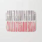 City life geometrics beams pearl pink Bath Mat Gallery Image 1