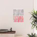 City life geometrics beams pearl pink Poster Gallery Image 2