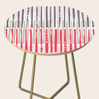 City life geometrics beams pearl pink Side Table Gallery Image 2