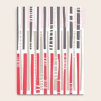 City life geometrics beams pearl pink Notebook Gallery Image 4