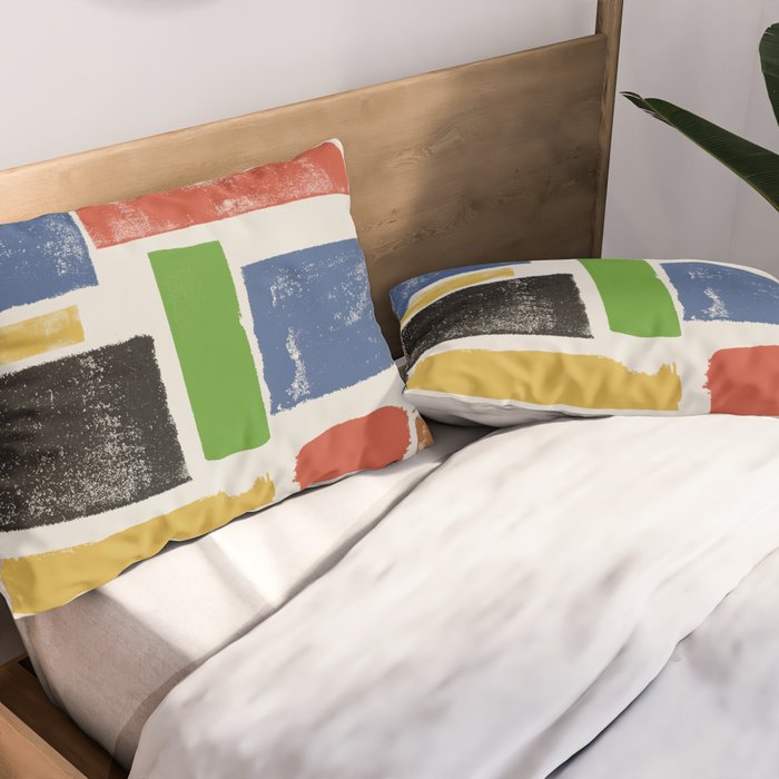 Lino Cut Balance Pillow Sham Gallery Image 2