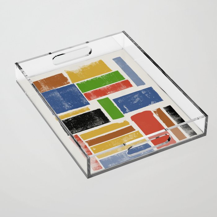 Lino Cut Balance Acrylic Tray Gallery Image 1
