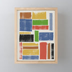 Lino Cut Balance Mini Art Print Gallery Image 1