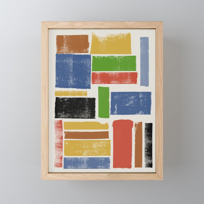 Lino Cut Balance Mini Art Print Gallery Image 1