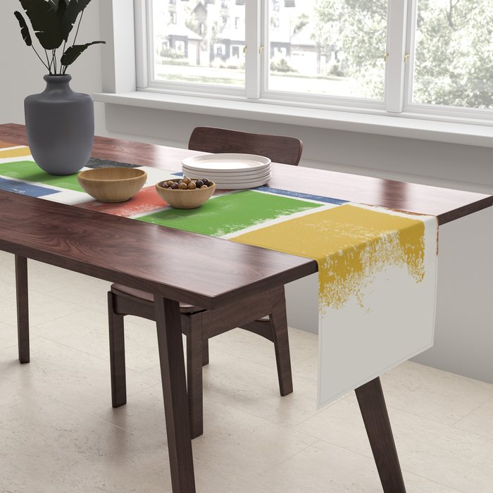 Lino Cut Balance Table Runner Gallery Image 2