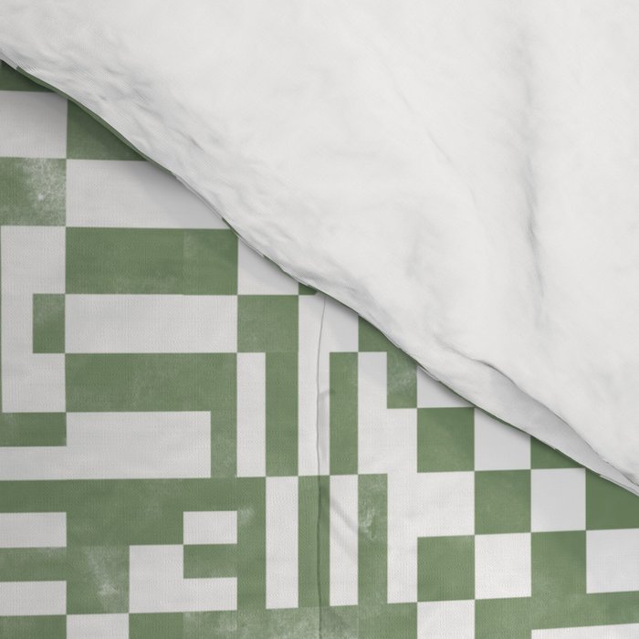 Green Op Art Vibes Comforter Gallery Image 4