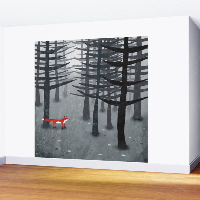 The Fox and the Forest Wall Mural Gallery Image 2