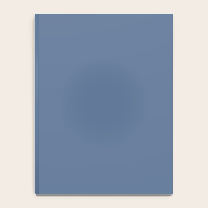 Vintage Blue Solid Color Notebook Gallery Image 4