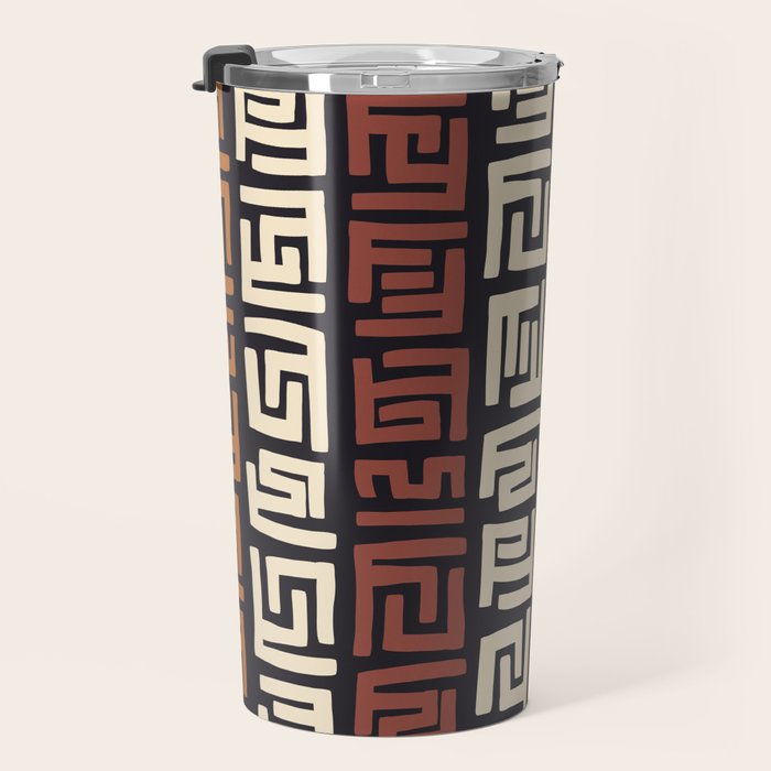 African Kuba Cloth Travel Mug Gallery Image 3