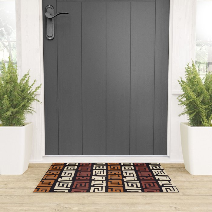 African Kuba Cloth Welcome Mat Gallery Image 3