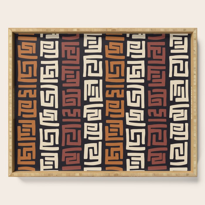 African Kuba Cloth Serving Tray Gallery Image 1